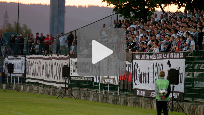 Sandecja - Odra Wodzisław, doping kibiców