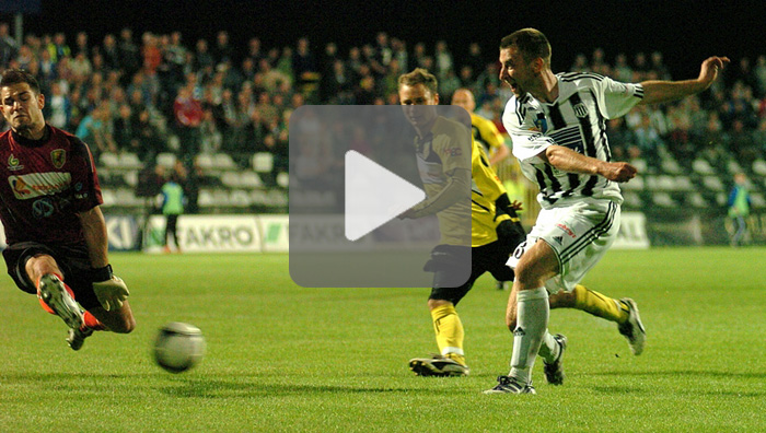 Sandecja - Ruch Radzionków 1-2 (0-0), skrót meczu