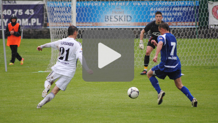 Sandecja - Dolcan Ząbki 1-2 (0-1), skrót meczu