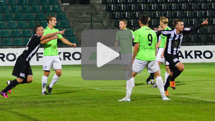 Sandecja - Dolcan Ząbki 1-0 (1-0), skrót meczu