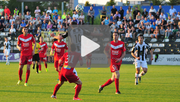 Sandecja - GKS Tychy 0-1 (0-1), skrót meczu