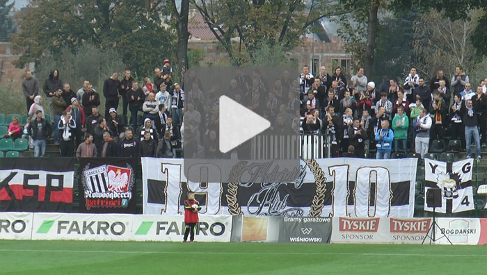 Sandecja - Pogoń Siedlce 0-1 (0-0), doping kibiców