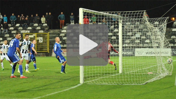 Sandecja - Miedź Legnica 3-2 (1-1), skrót meczu