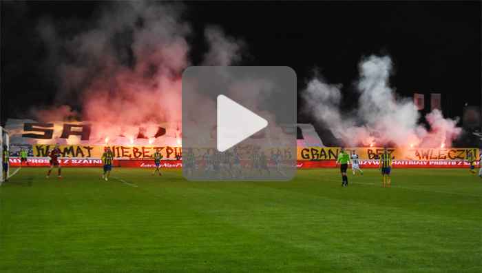 Sandecja - Arka Gdynia 0-1 (0-1), doping kibiców