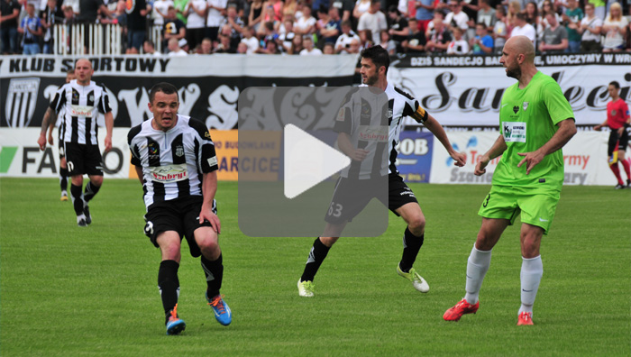 Sandecja - Rozwój Katowice 1-0 (1-0), skrót meczu