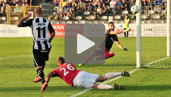 Sandecja - Górnik Zabrze 2-0 (1-0), skrót meczu