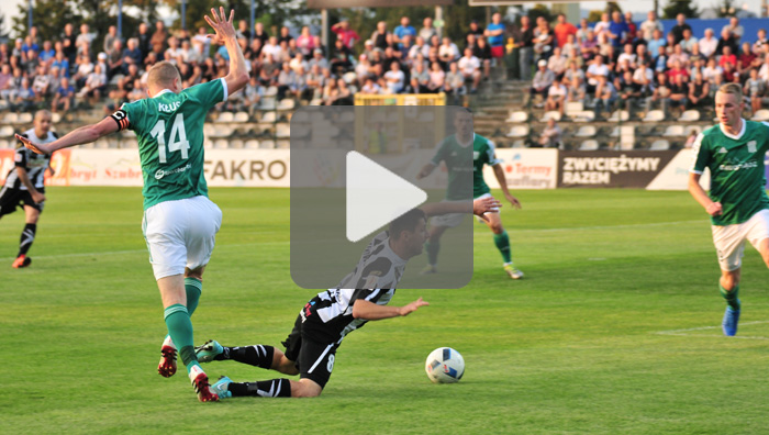 Sandecja - Olimpia Grudziądz 3-1 (1-0), skrót meczu