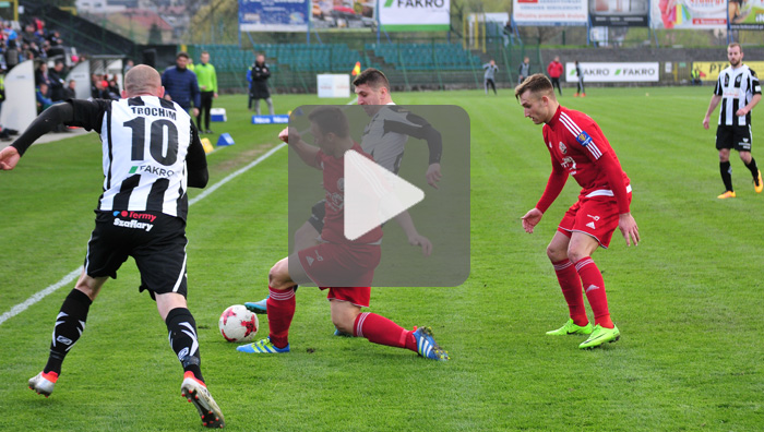 Sandecja - Drutex-Bytovia Bytów 3-1 (0-0), skrót meczu