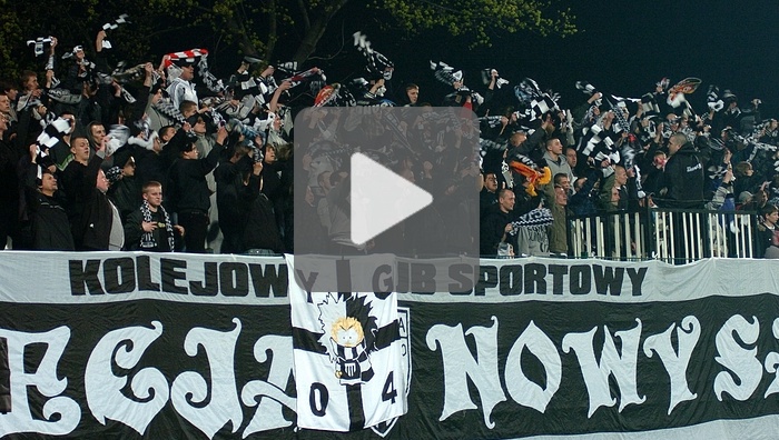 Sandecja - Górnik Polkowice. Doping kibiców